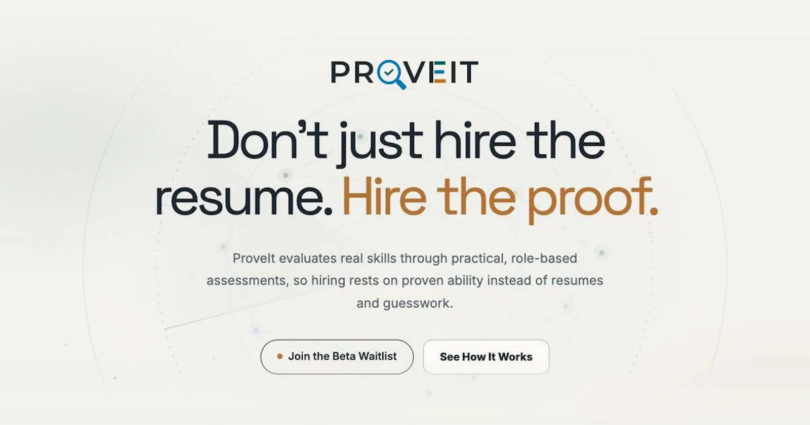 ProveIt Hiring Innovations Inc. screenshot 1