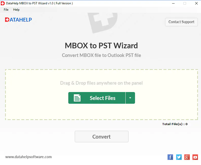 DataHelp MBOX to PST Converter Software 제품 배너