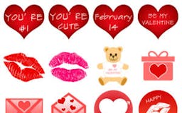 Valentines - iMessage Stickers media 2