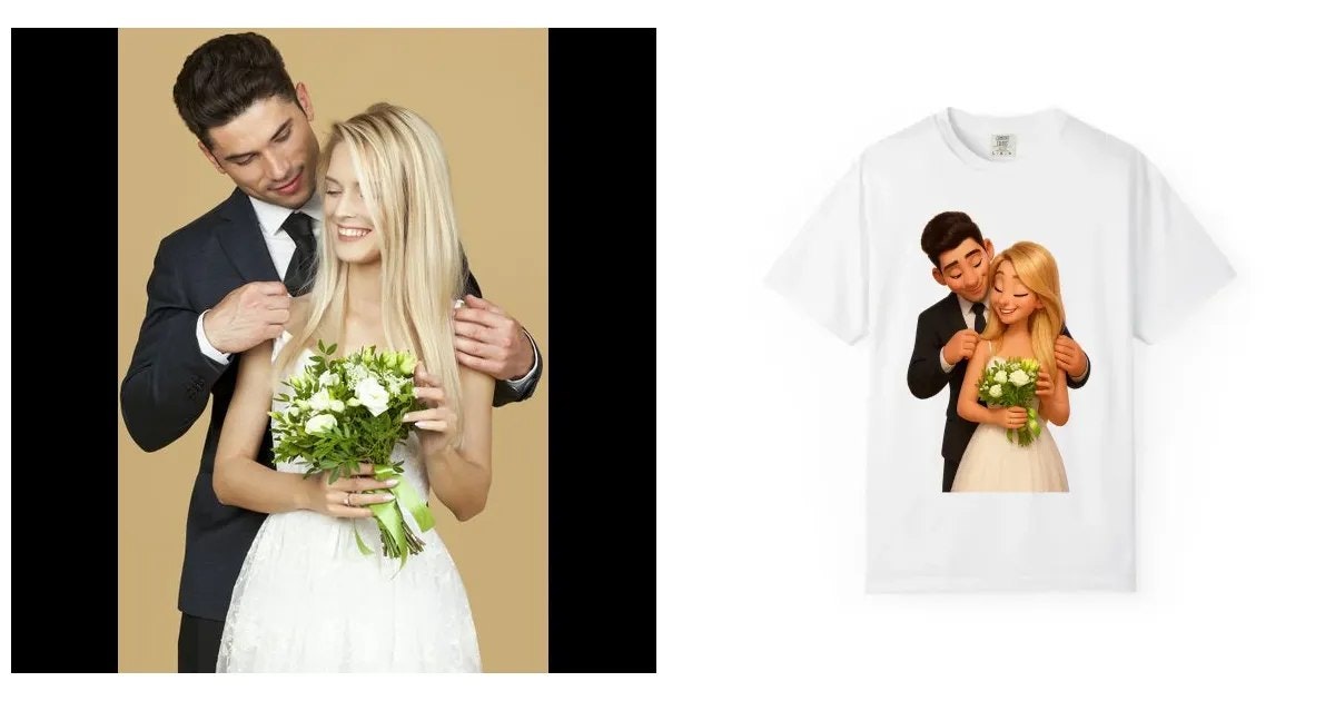 툰 셔츠 - Tshirt AI는 사전 정의 된 스타일로 디자인을 생성했습니다 미디어 2