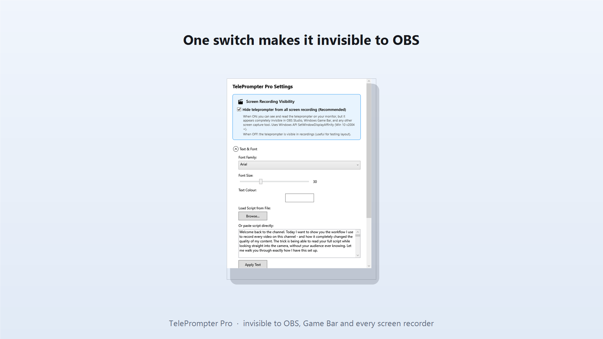 TelePrompter Pro for OBS gallery image