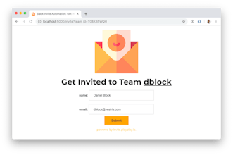 Slack Invite Automation gallery image