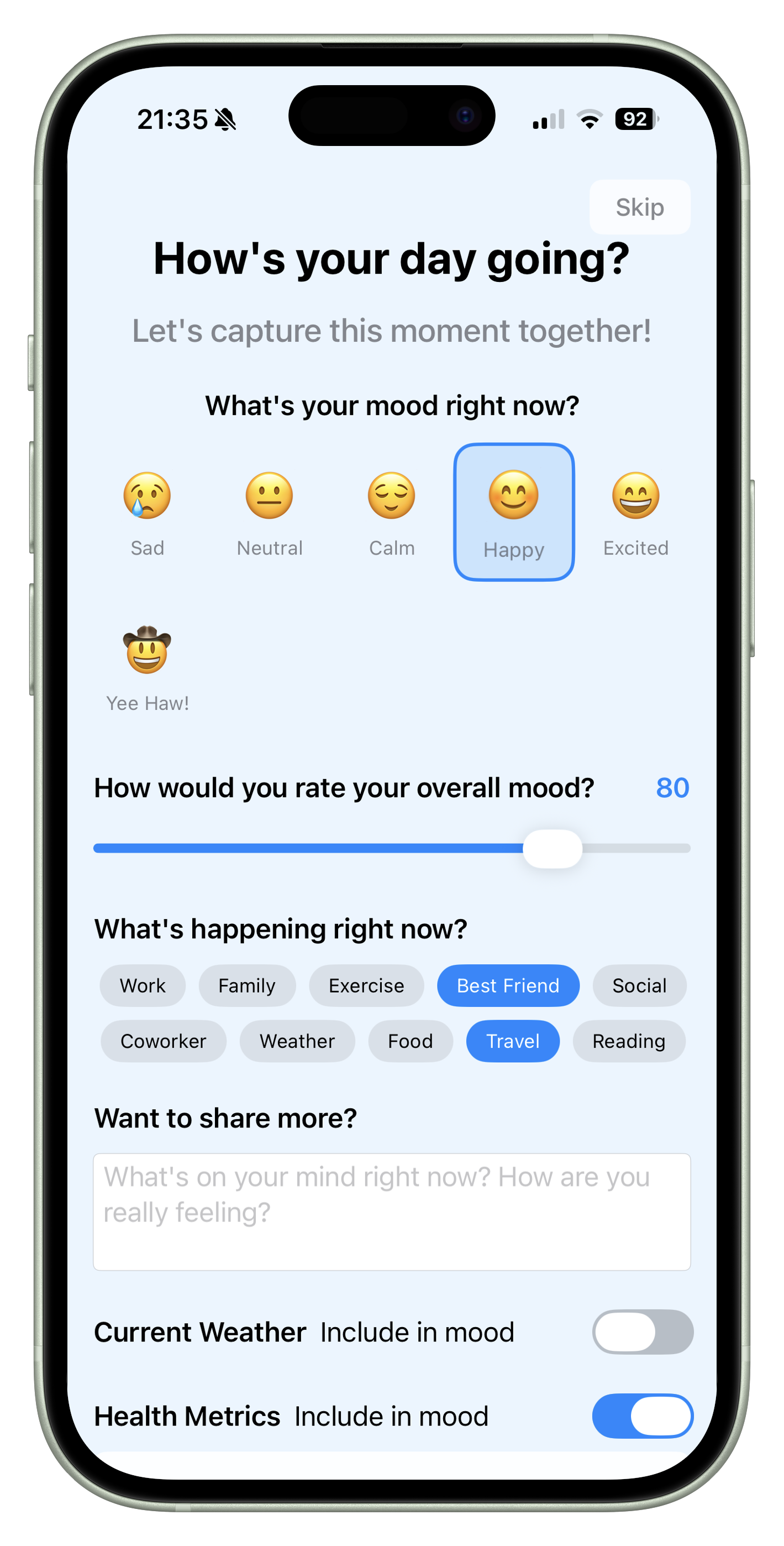 Moodlith - Screenshot 2 showing product features and functionality
