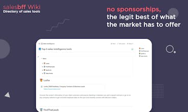 salesBFF Wiki - Directory of sales tools gallery image