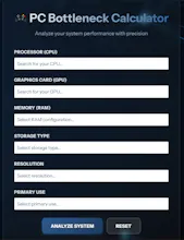 Bottleneck Calculator gallery image