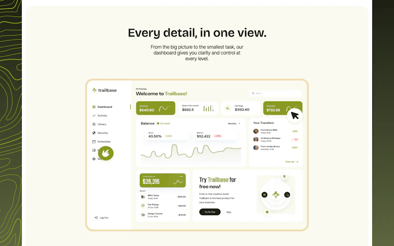 Trailbase screenshot 5