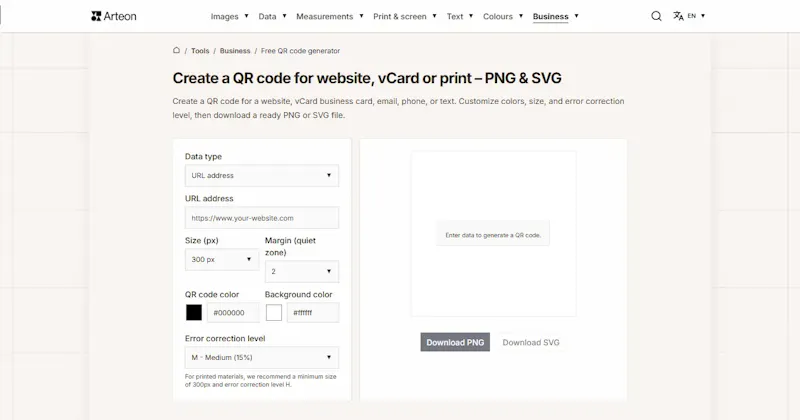 Free QR Code Generator screenshot 1
