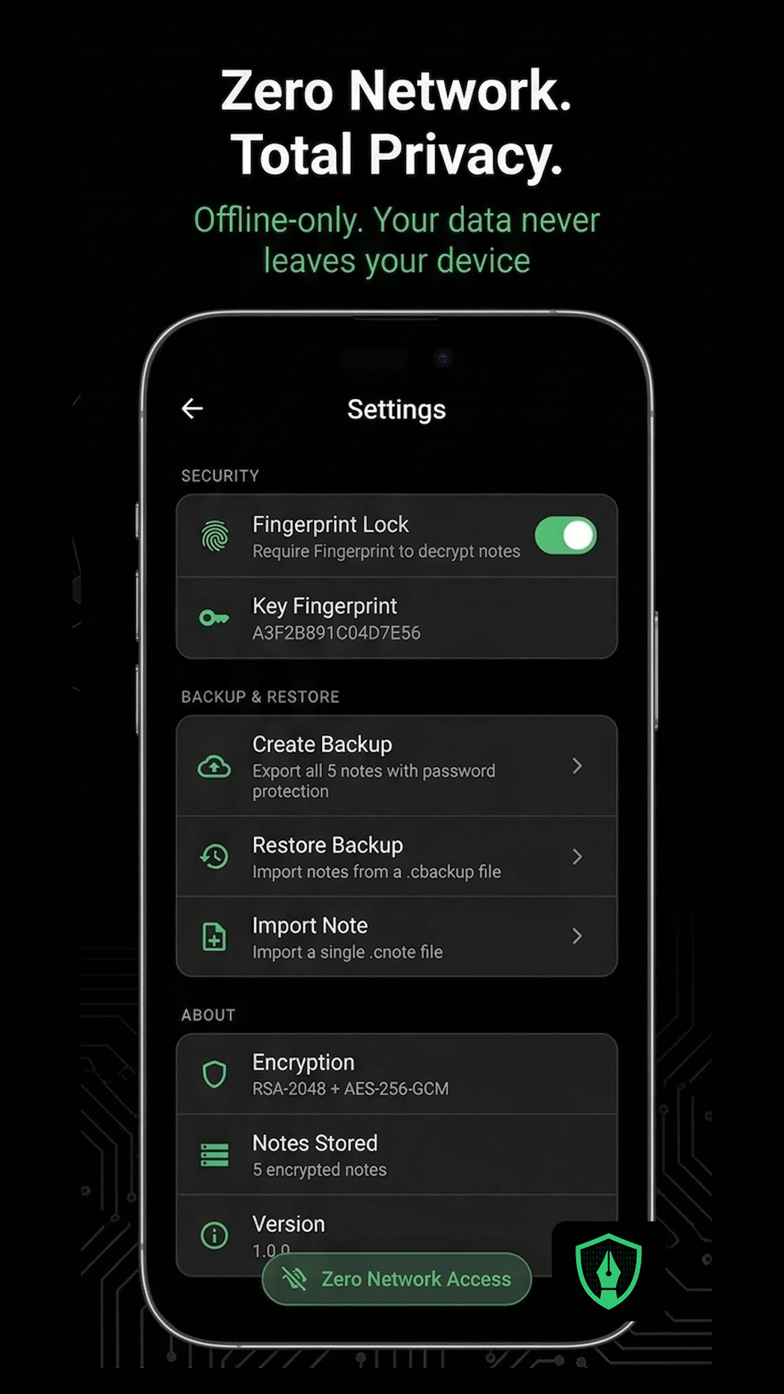 CipherScribe: Offline Notes screenshot 4