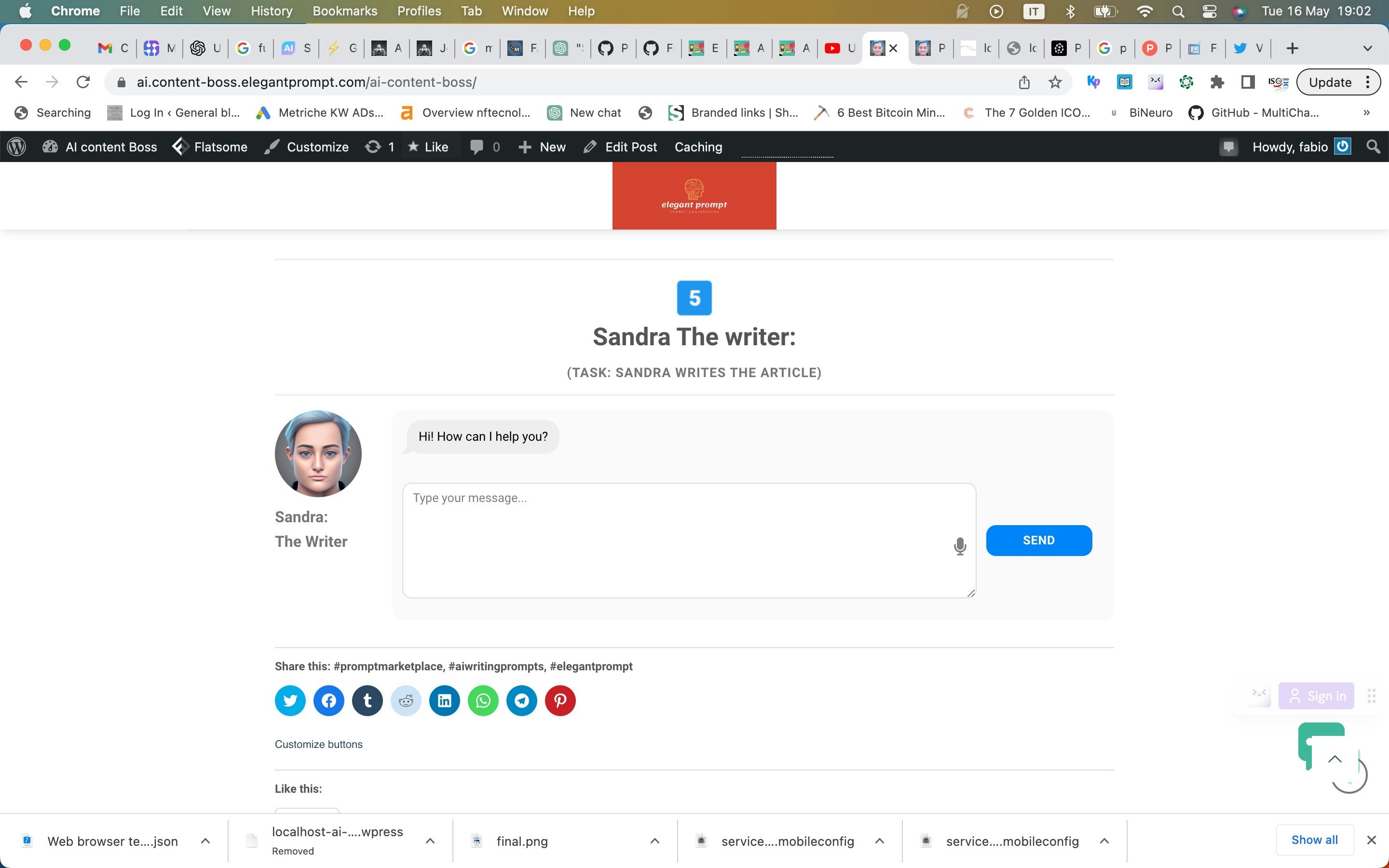AI Agent To write content media 2