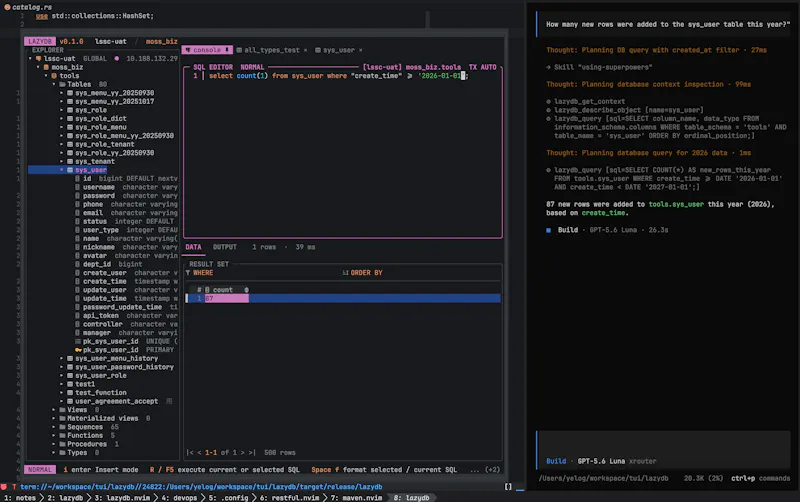 LazyDB screenshot 2