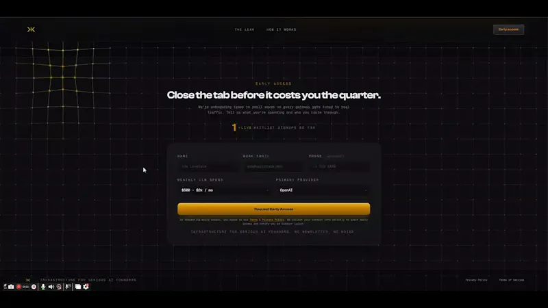 Troxen | Put a ceiling on your LLM spend screenshot 1 (video preview)