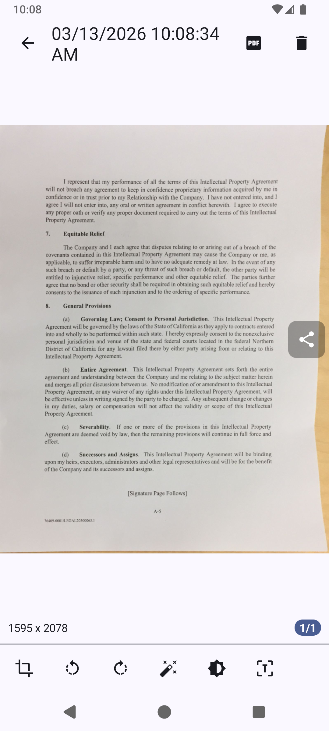 OSS DocumentScanner - Screenshot 5 showing product features and functionality