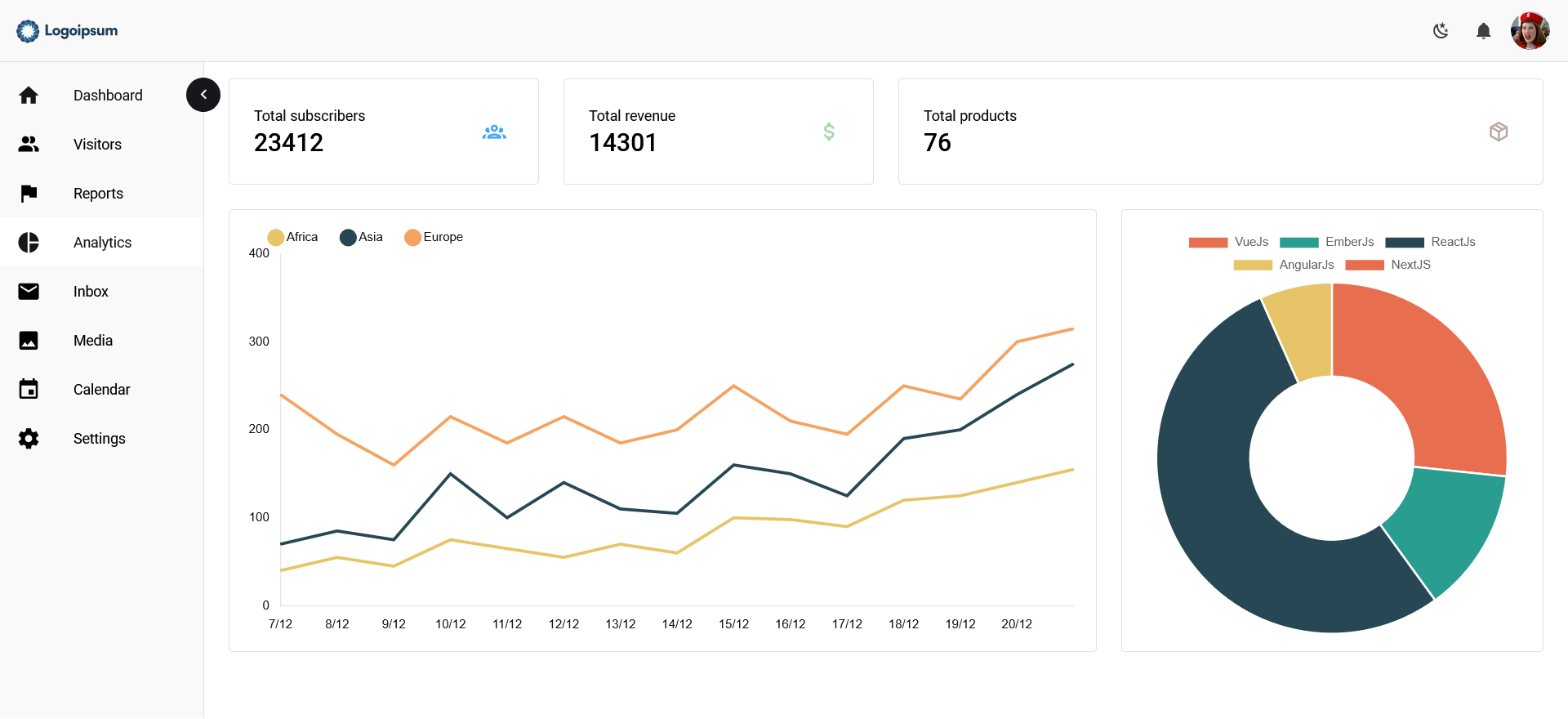 QuasarUI gallery image