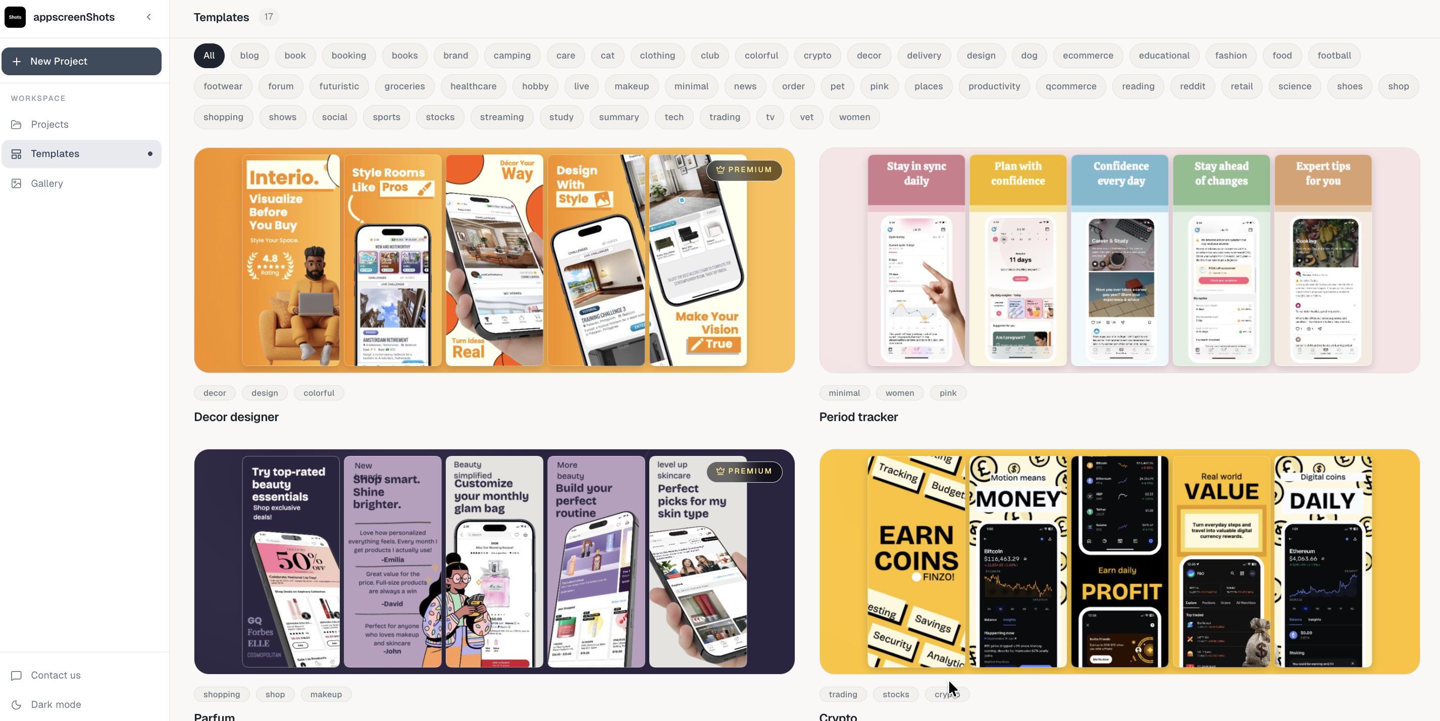 appscreenShots Beta gallery image