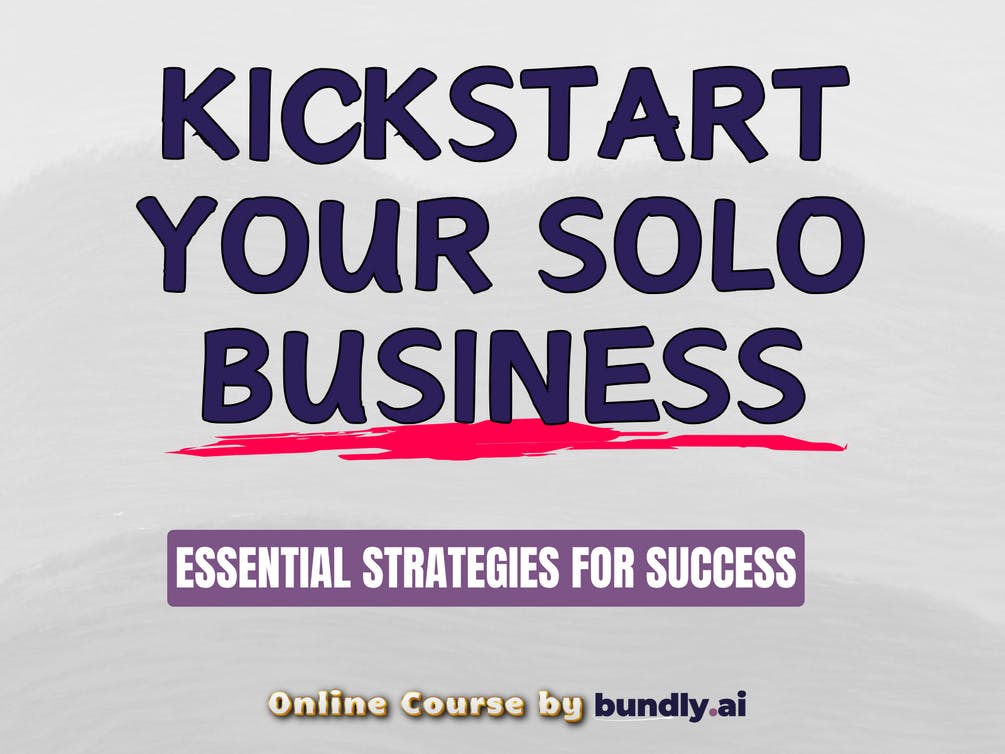 Kickstart Your Solo Business - Course media 1