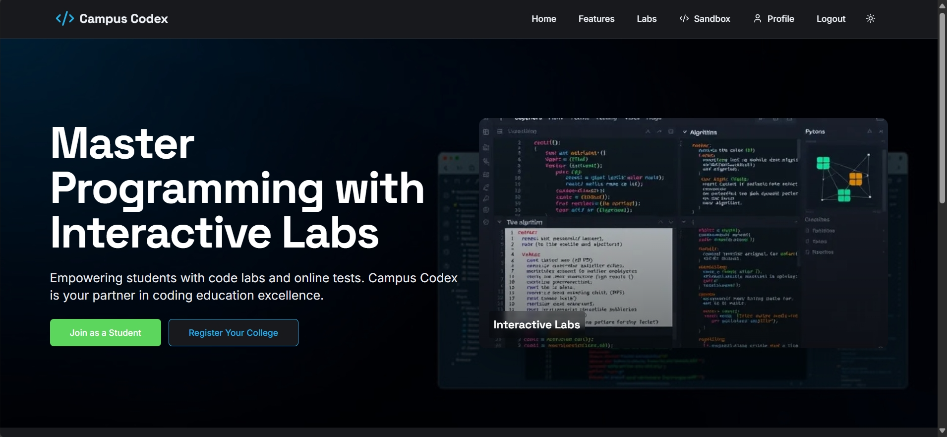 Campus Codex - Master Programming with Interactive Labs media 1