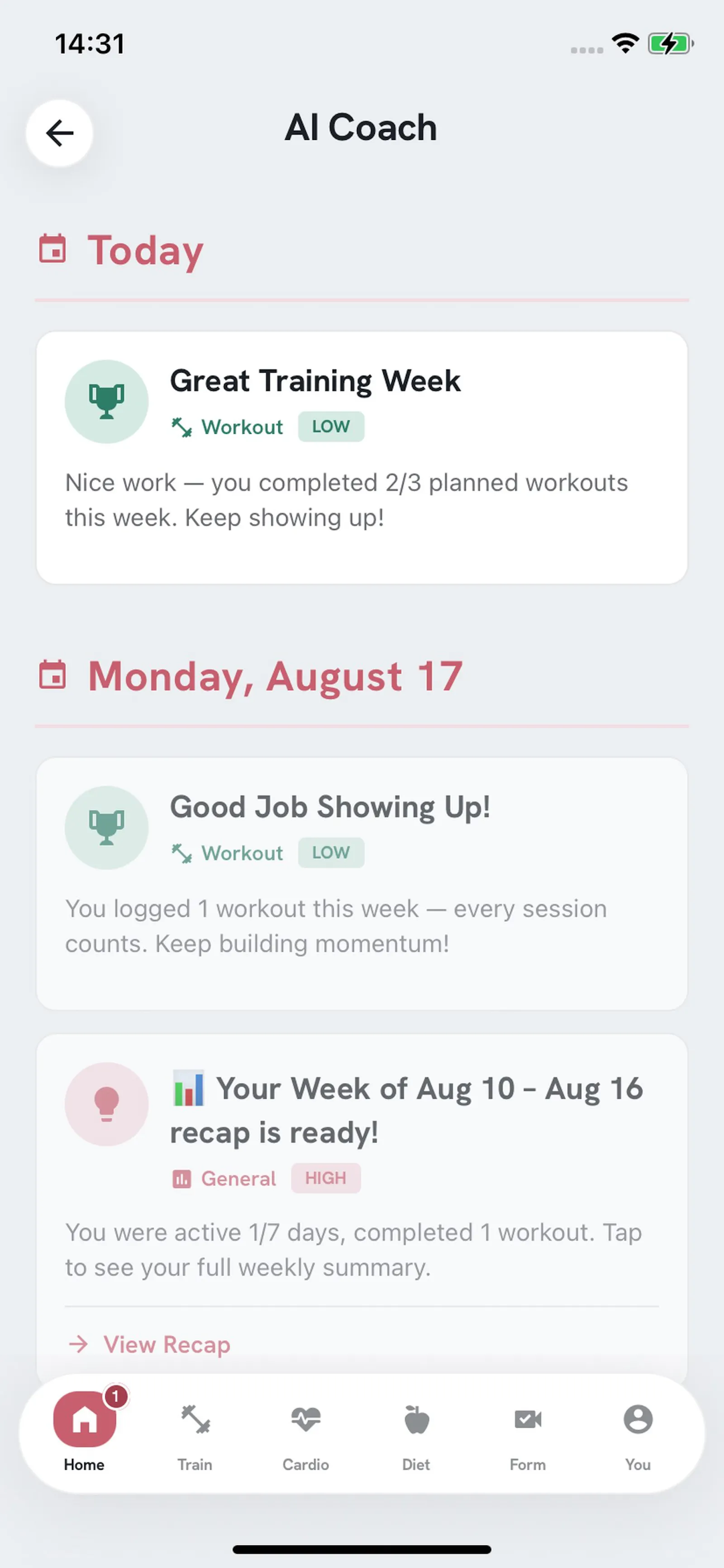 SensAI.PT - 24/7 Personal Trainer screenshot 8