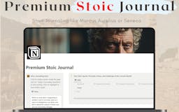 Premium Stoic Journaling Template media 1