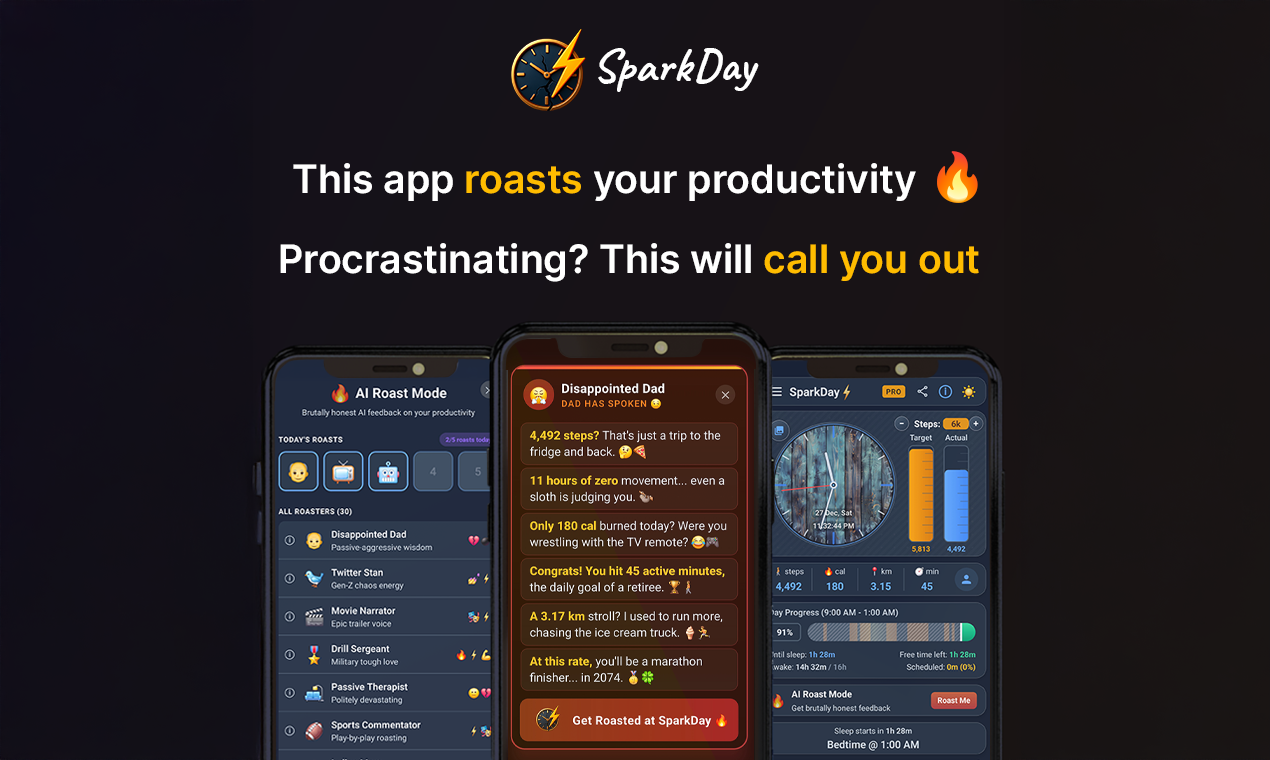 SparkDay - Daily Planner & Step Tracker gallery image