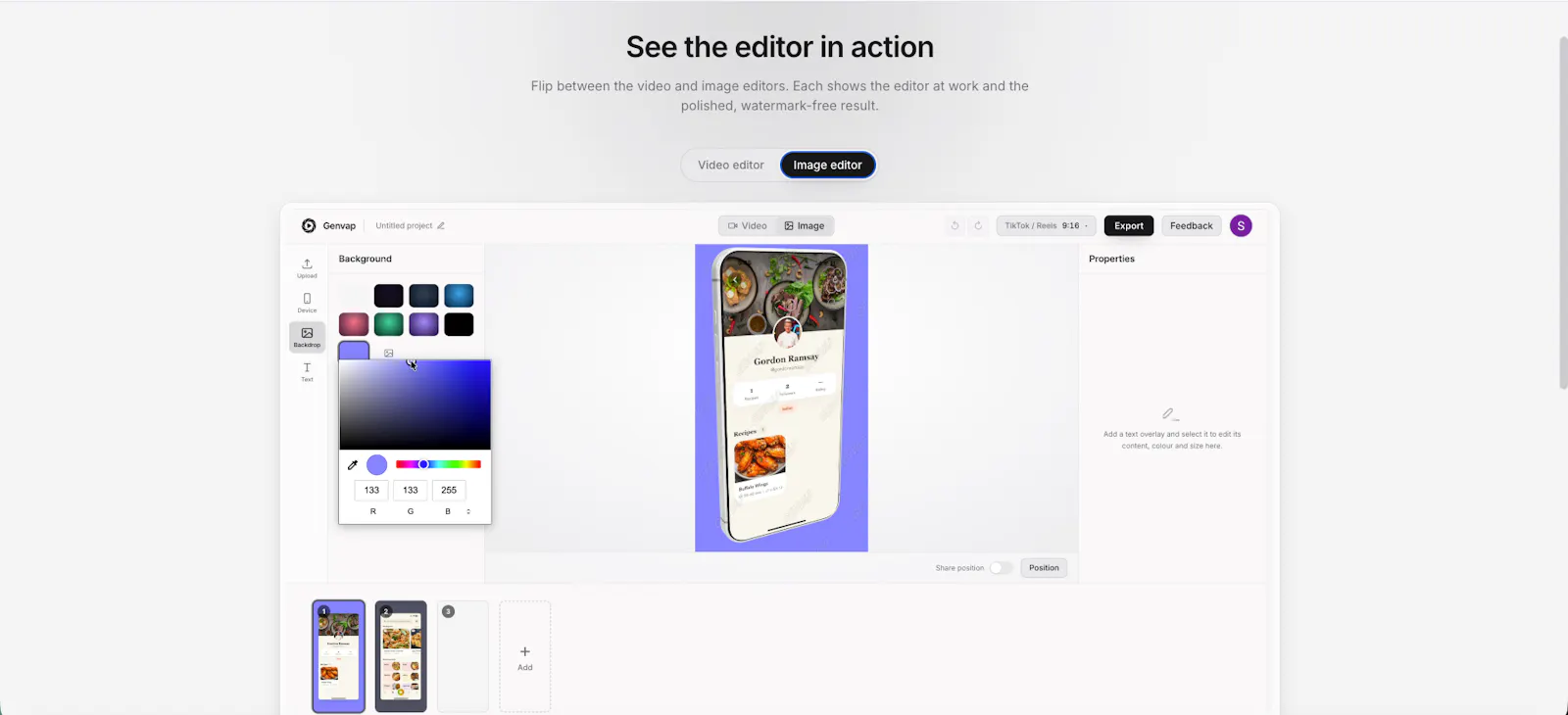 Genvap - Cinematic App Previews screenshot 3