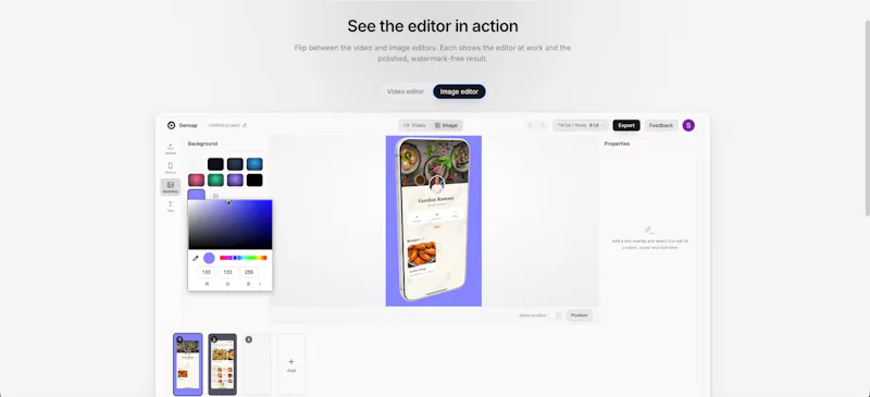 Genvap - Cinematic App Previews screenshot 3