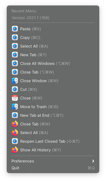 Recent Menu gallery image