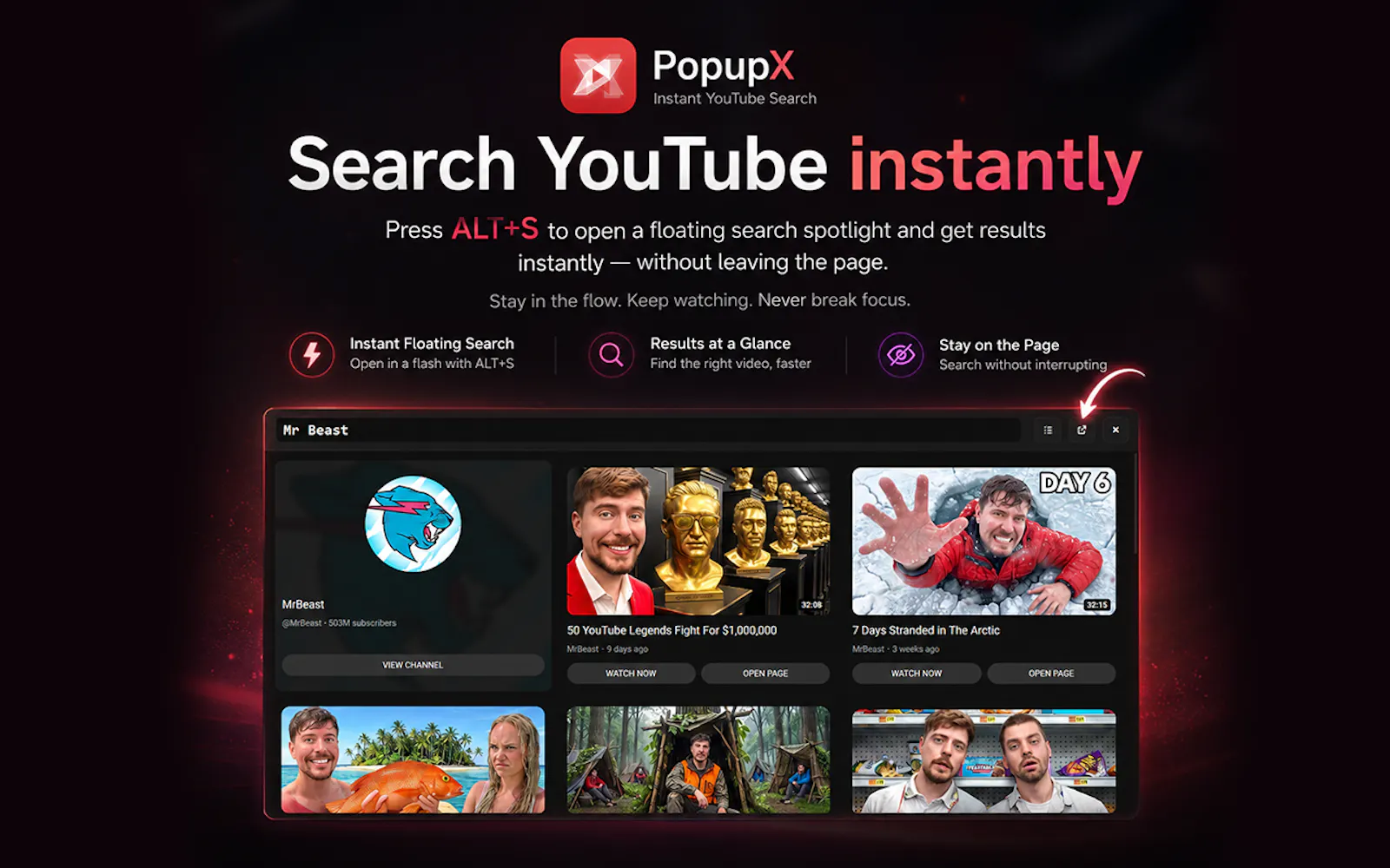 PopupX - Instant Player by Double Click! screenshot 3