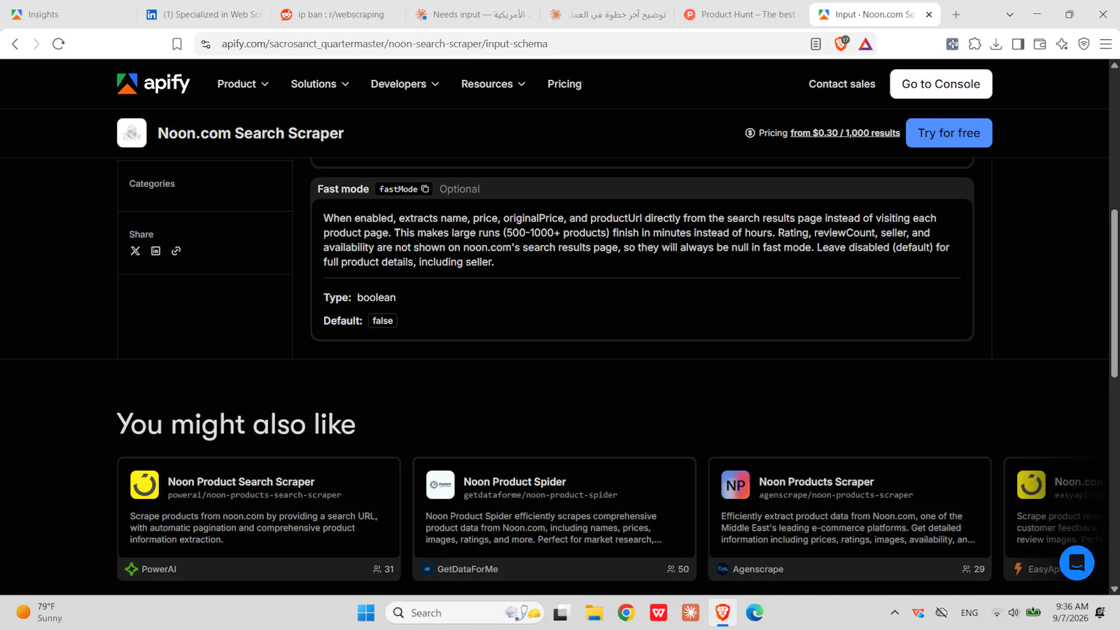 Noon.com Search Scraper screenshot 3