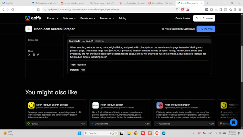 Noon.com Search Scraper screenshot 3