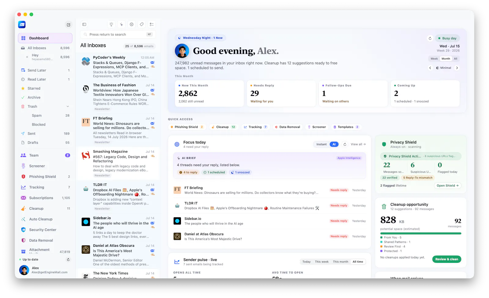 Engine Mail screenshot 3