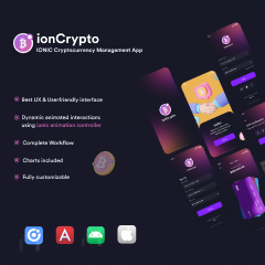 IonCrypto - ionic crypto wallet ui theme