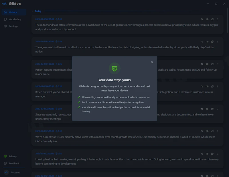 Glidvo screenshot 4