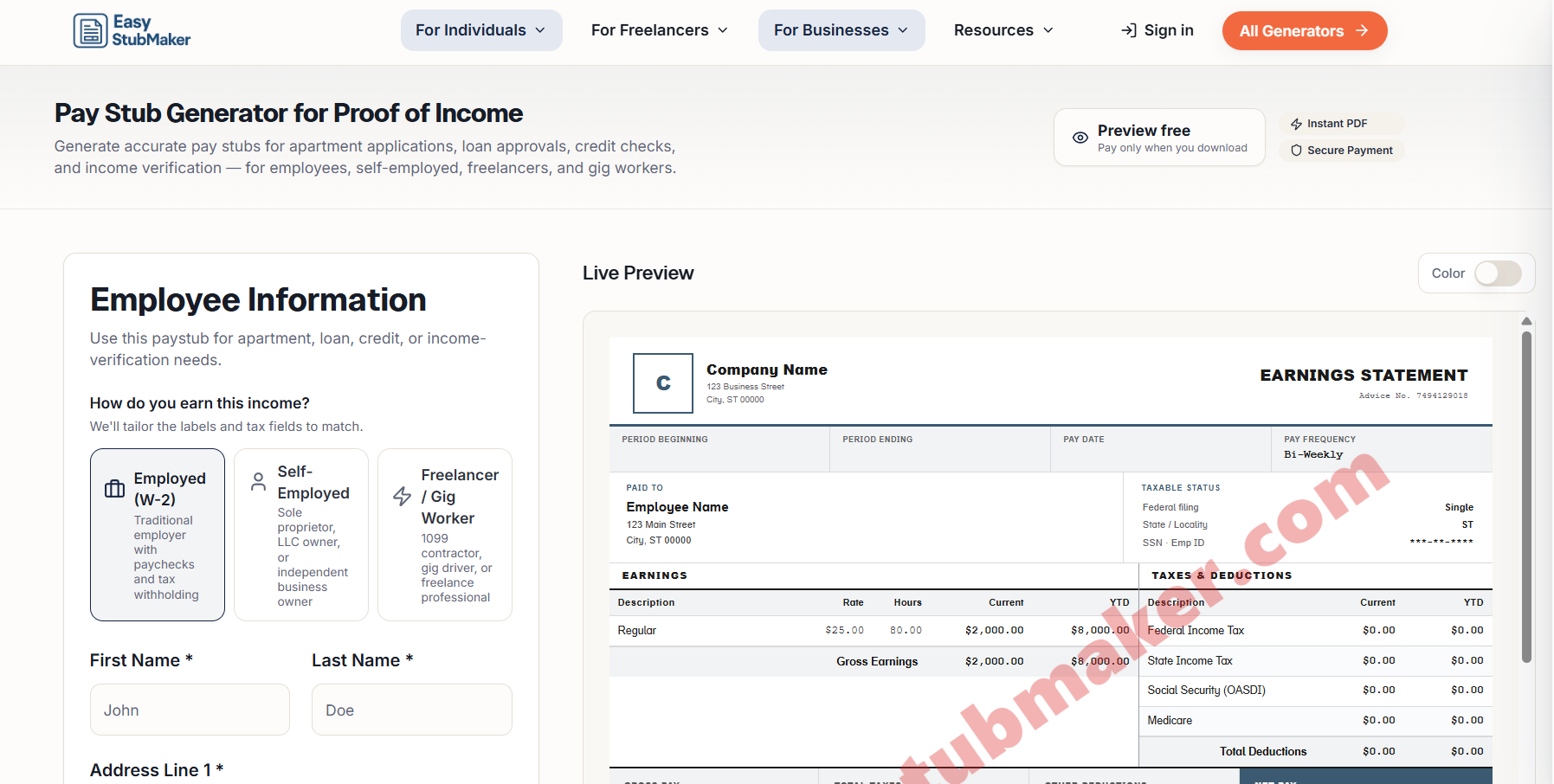 EasyStubMaker gallery image