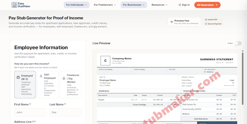 EasyStubMaker screenshot 3