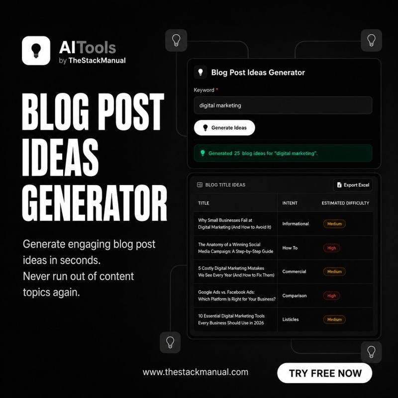 Blog Post Ideas Generator gallery image