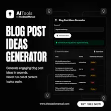 Blog Post Ideas Generator gallery image