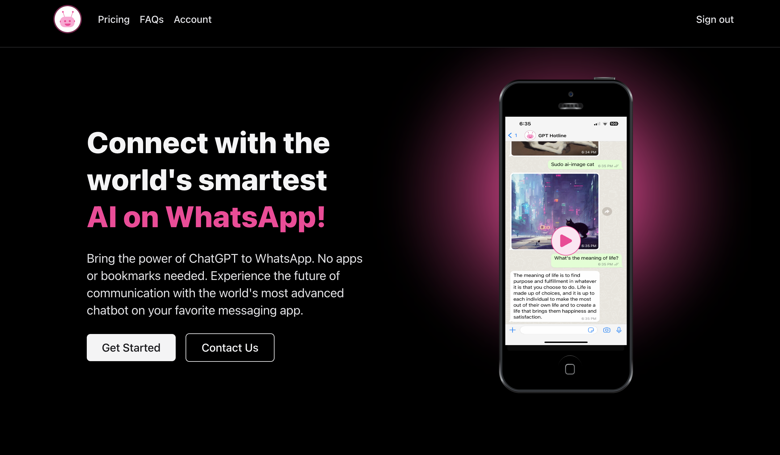 สายด่วน GPT - เชื่อมต่อกับ AI ที่ฉลาดที่สุดในโลกบน WhatsApp media 2