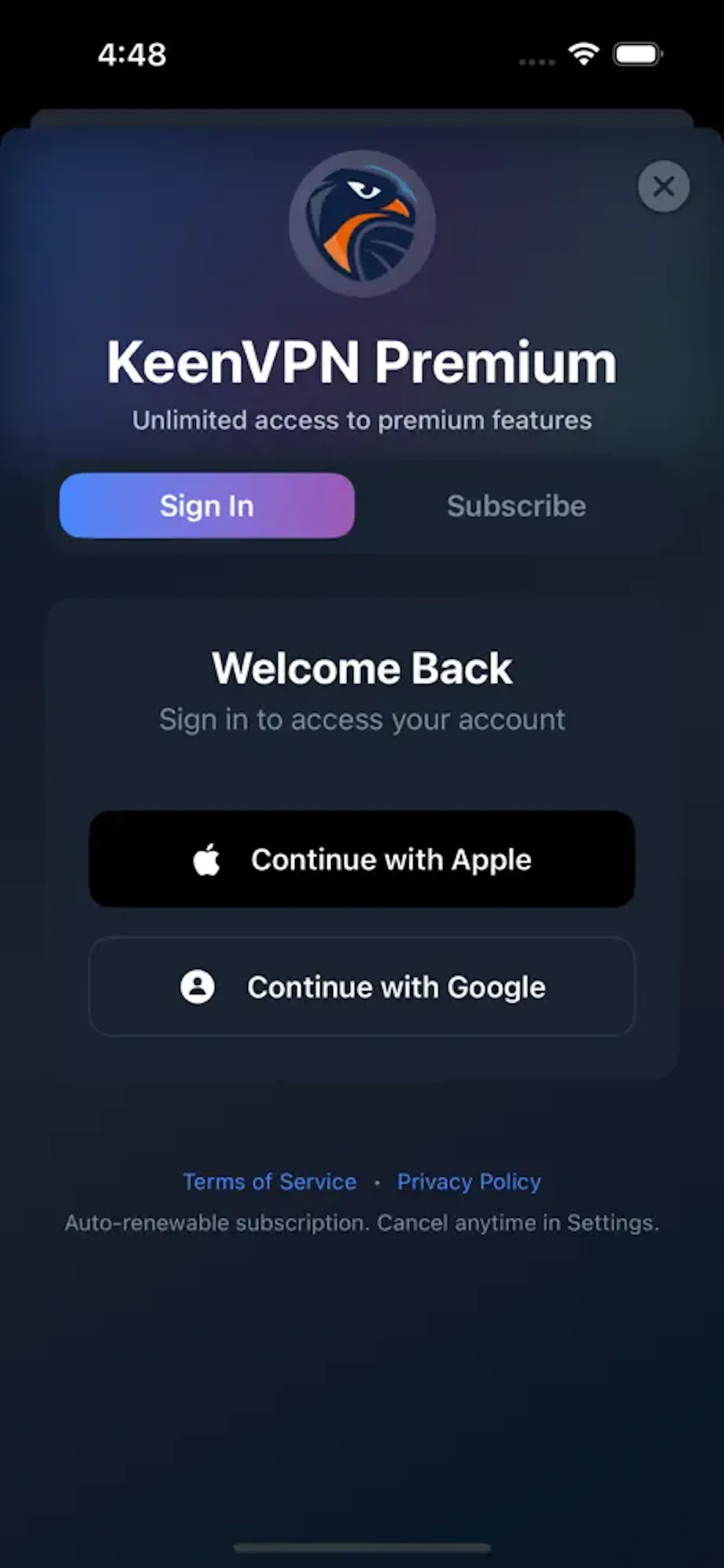 KeenVPN screenshot 2