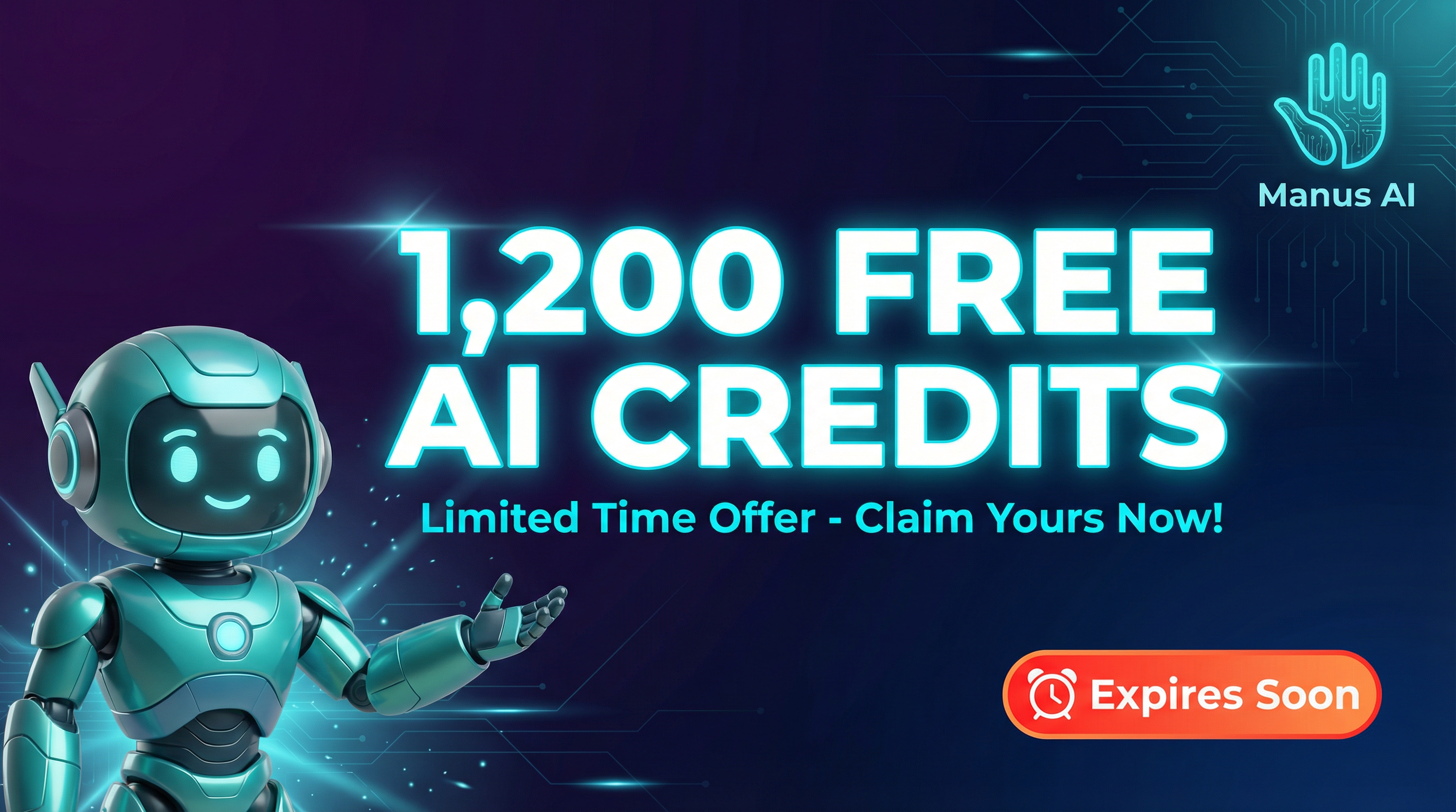 Manus AI - 1,200 Free Credits gallery image