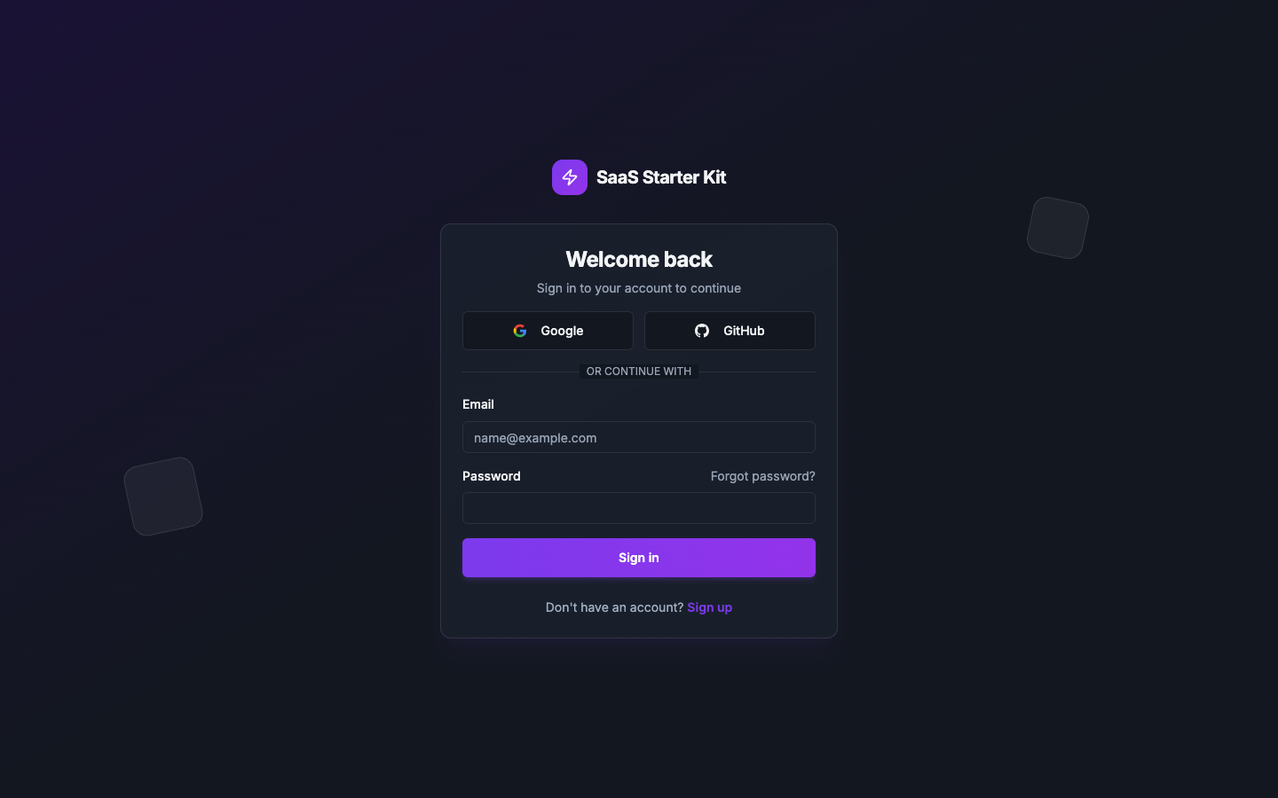 SaaS Starter Kit - Screenshot 2 showing product features and functionality