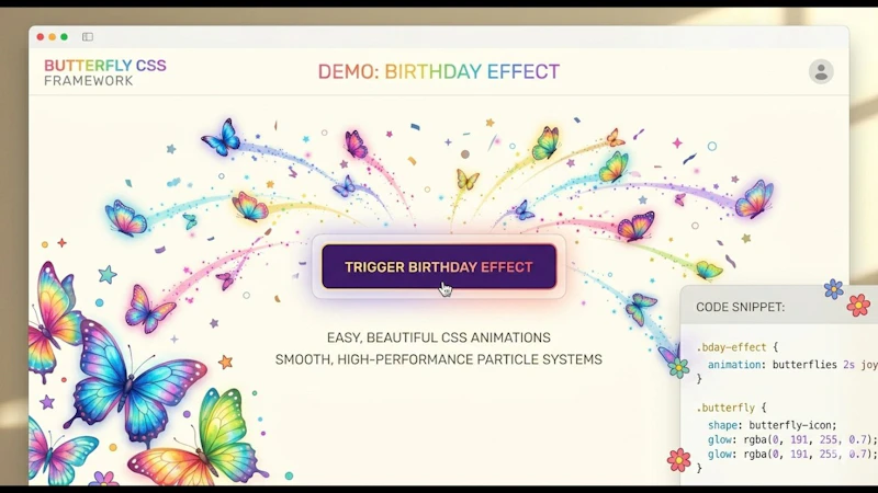 butterfly css v4.2 screenshot 1 (video preview)