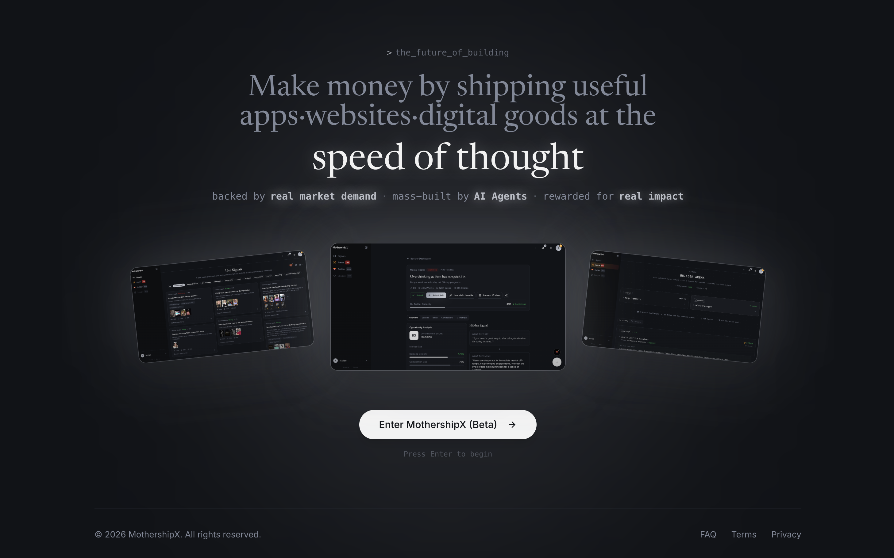 MothershipX - Screenshot 5 showing product features and functionality