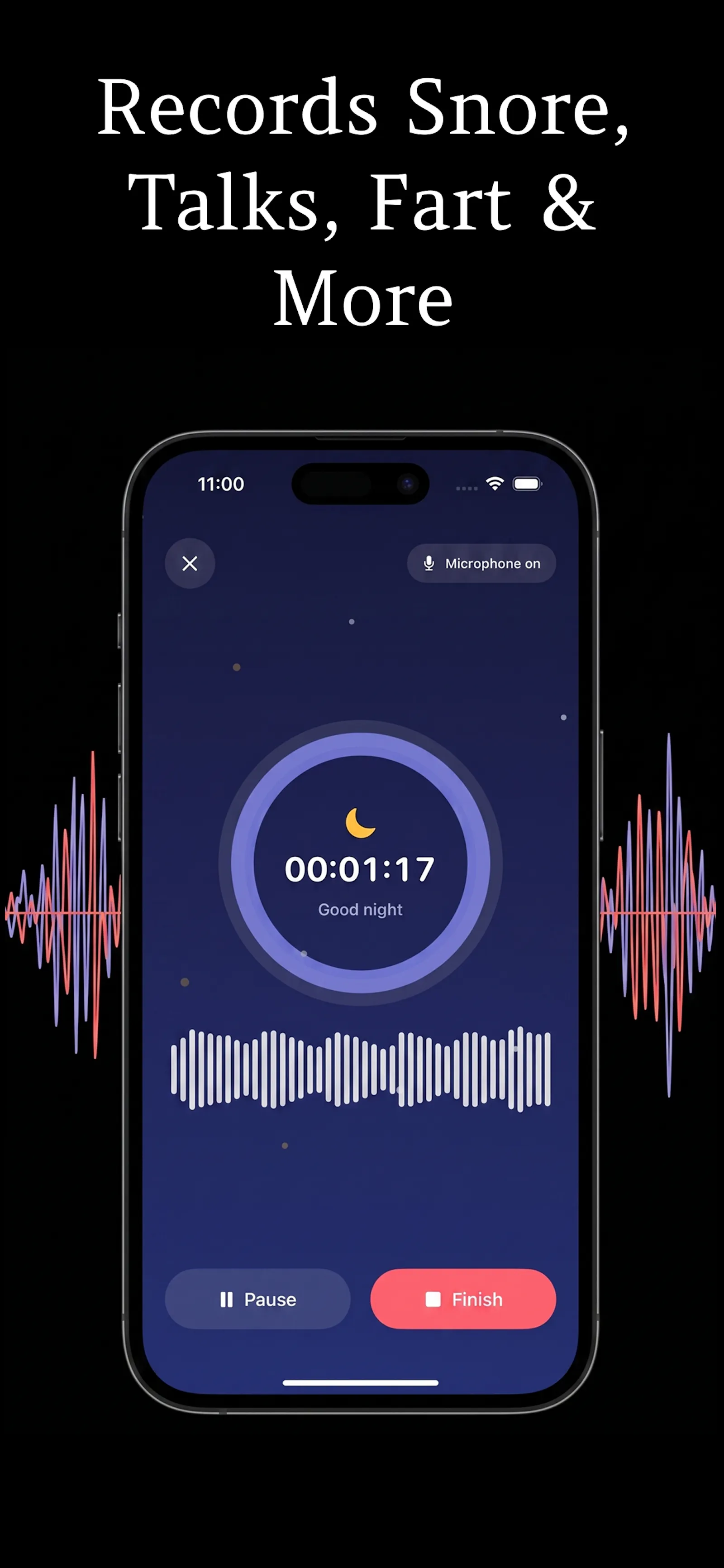 Record Your Snoring : SnoreFix screenshot 2