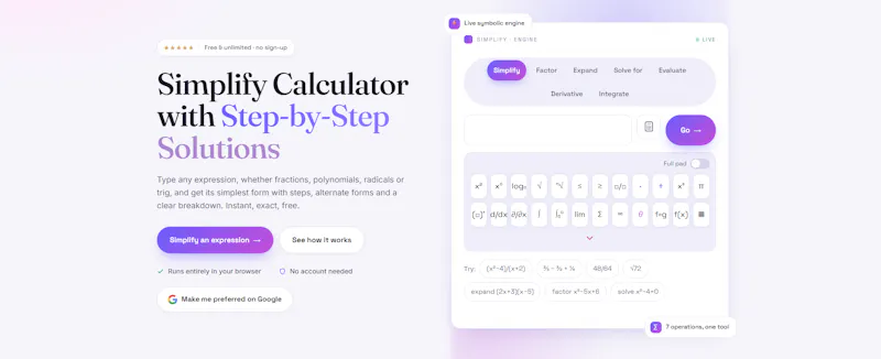 Simplify Calculator screenshot 3
