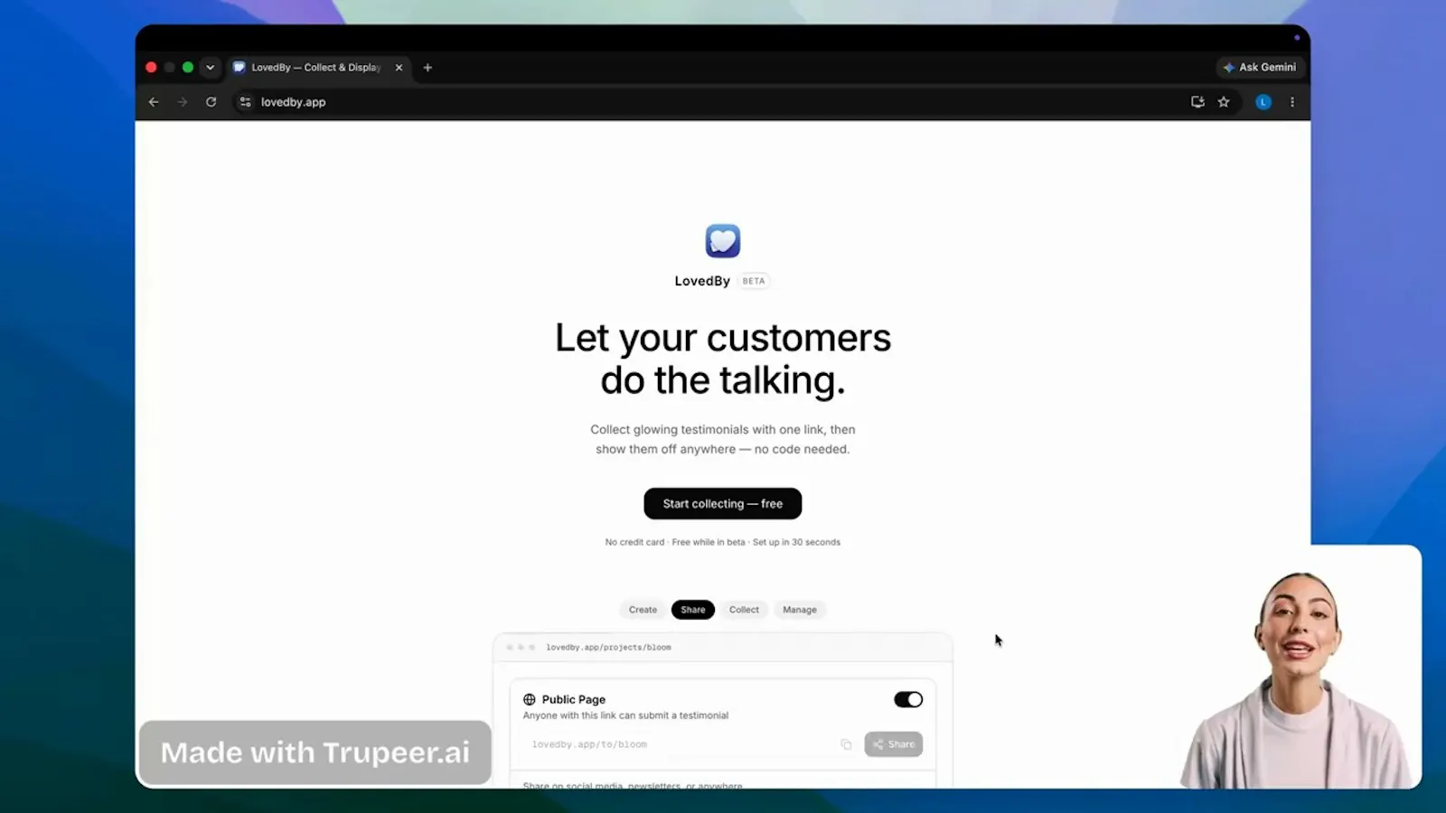 LovedBy screenshot 1 (video preview)