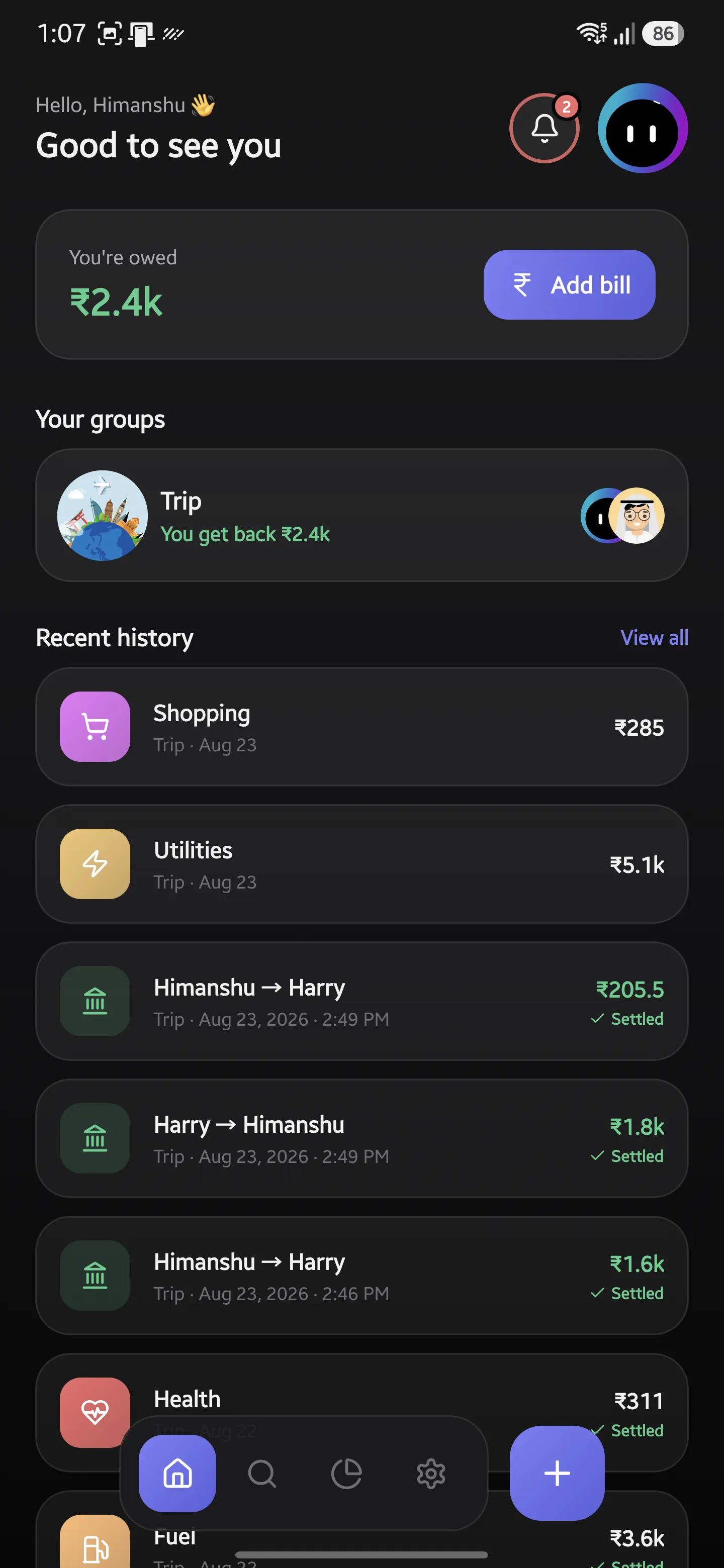 Split Expenses gallery image