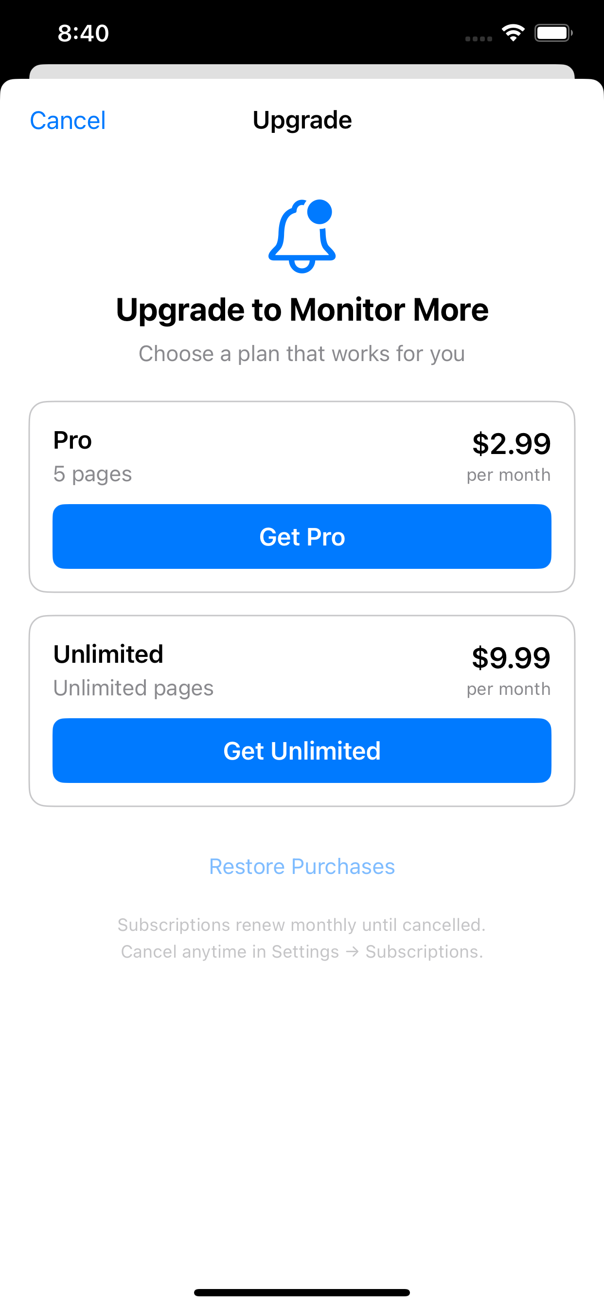 Changebot gallery image