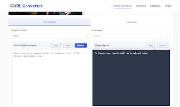 Curl Converter Tool gallery image