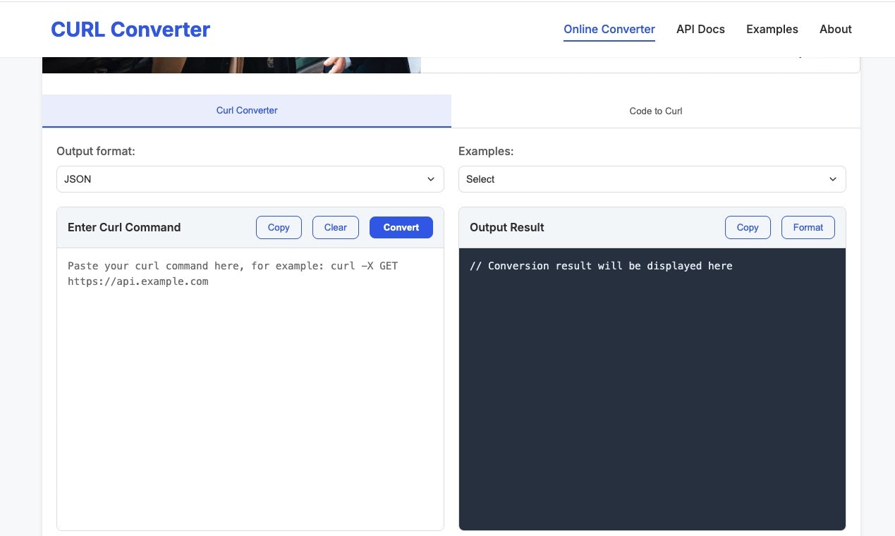 Curl Dönüştürücü Aracı - Curl komutlarını herhangi bir programlama diline dönüştürün medya 1