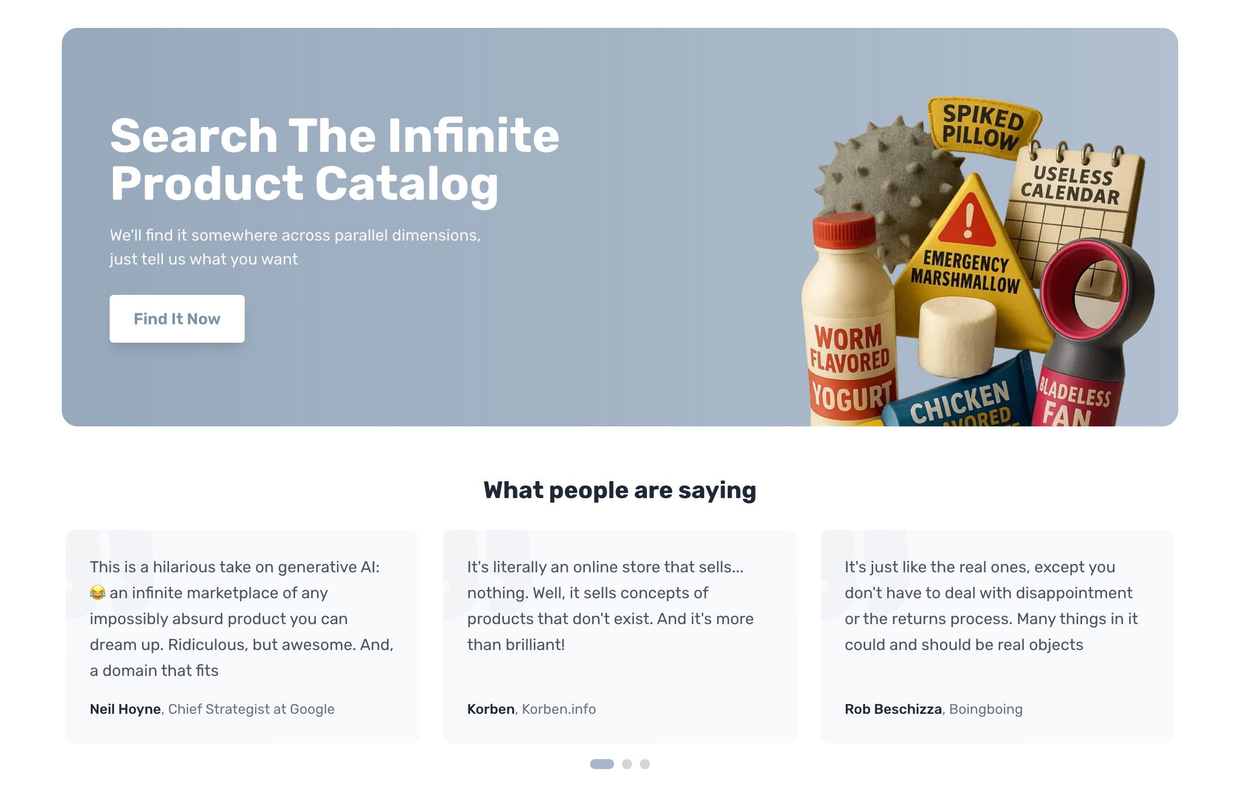 Anycrap - The Store of Infinite Products - Main product screenshot demonstrating key features and user interface